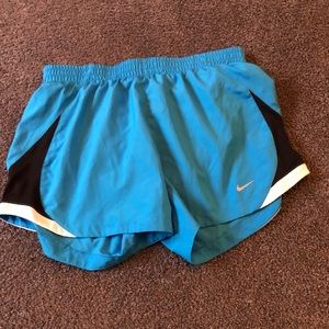 blue nike shorts